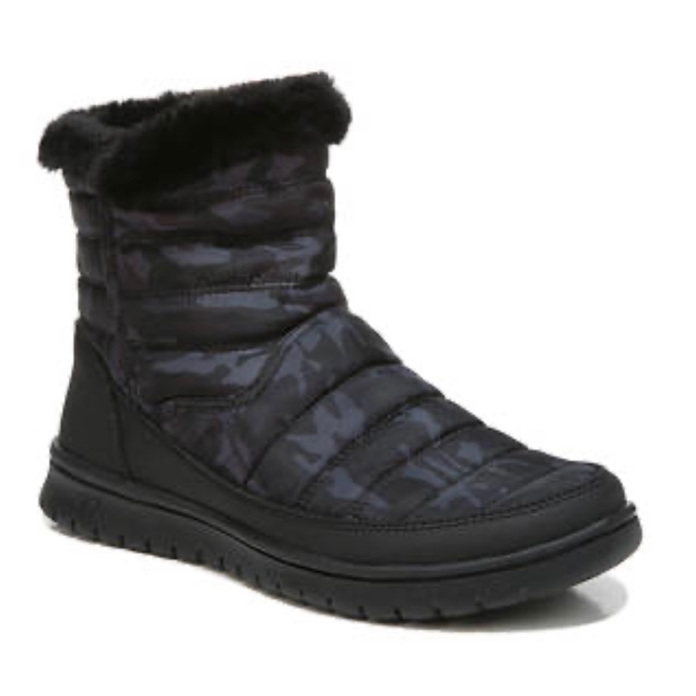 RYKA Women's Suzy Winter Booties Faux Fur (Black Camp) (10M)